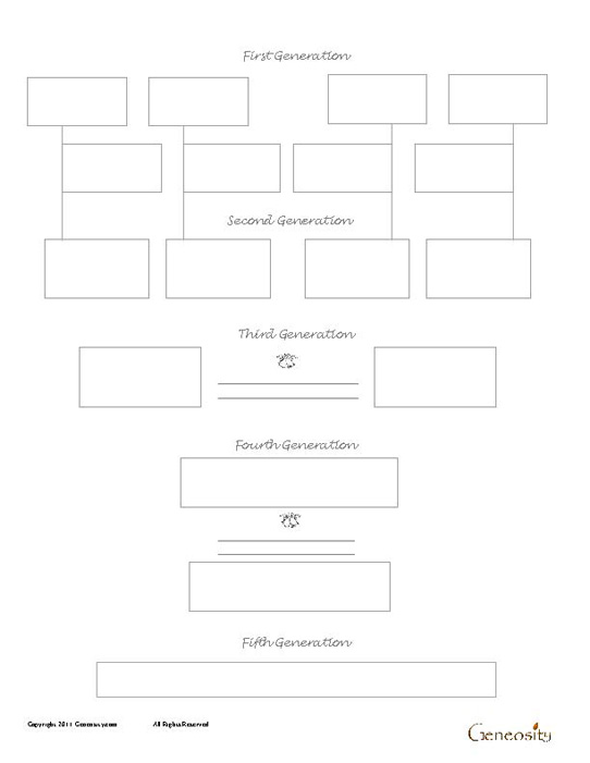 Fashion Hairstyles: blank family tree form
