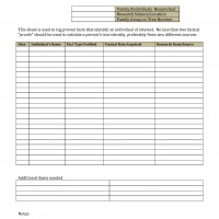 Genealogy Individual Proof Sheet