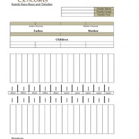Genealogy Timeline Chart