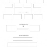 Four Generation Genealogy Form with Siblings